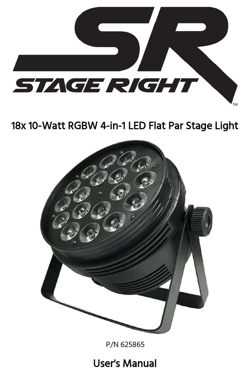 Stage right 625865 user manual