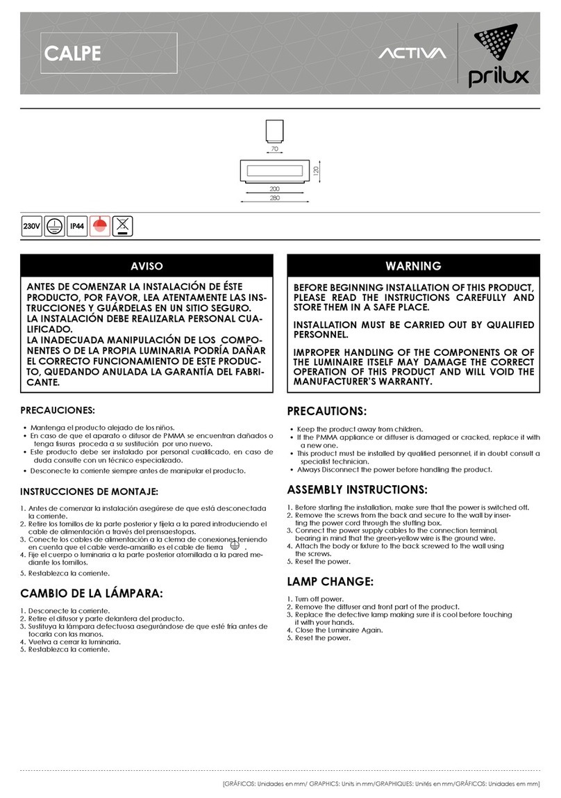 Prilux ACTIVA CALPE User manual