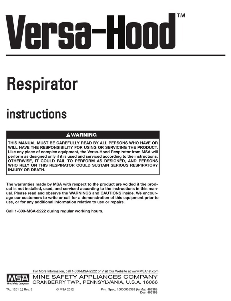 MSA Versa-Hood User manual