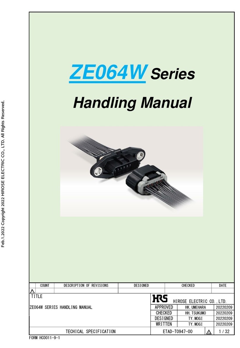 HRS ZE064W Series User manual HRS ZE064W Series User manual