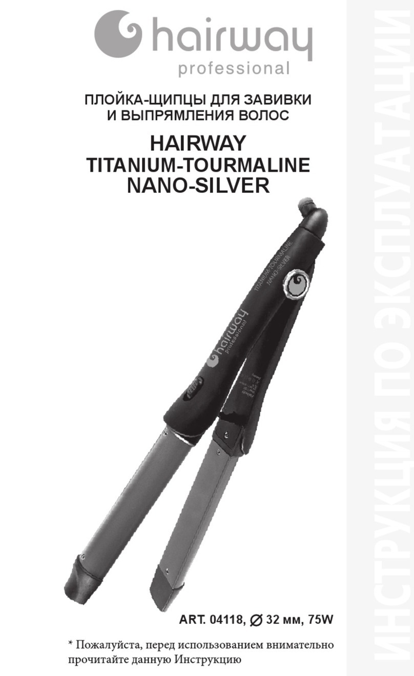 hairway Titanium-Tourmaline Nano-Silver manual