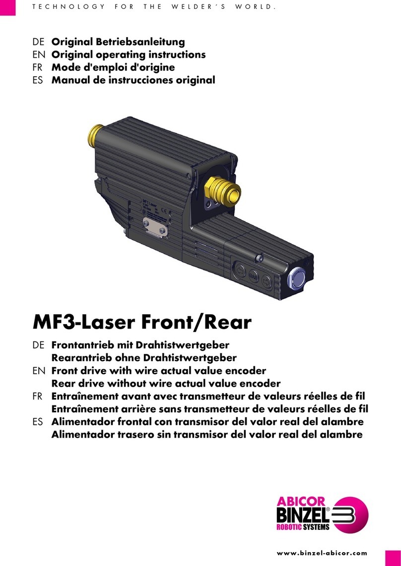 Abicor Binzel MF3-Laser Front/Rear Original operating instructions
