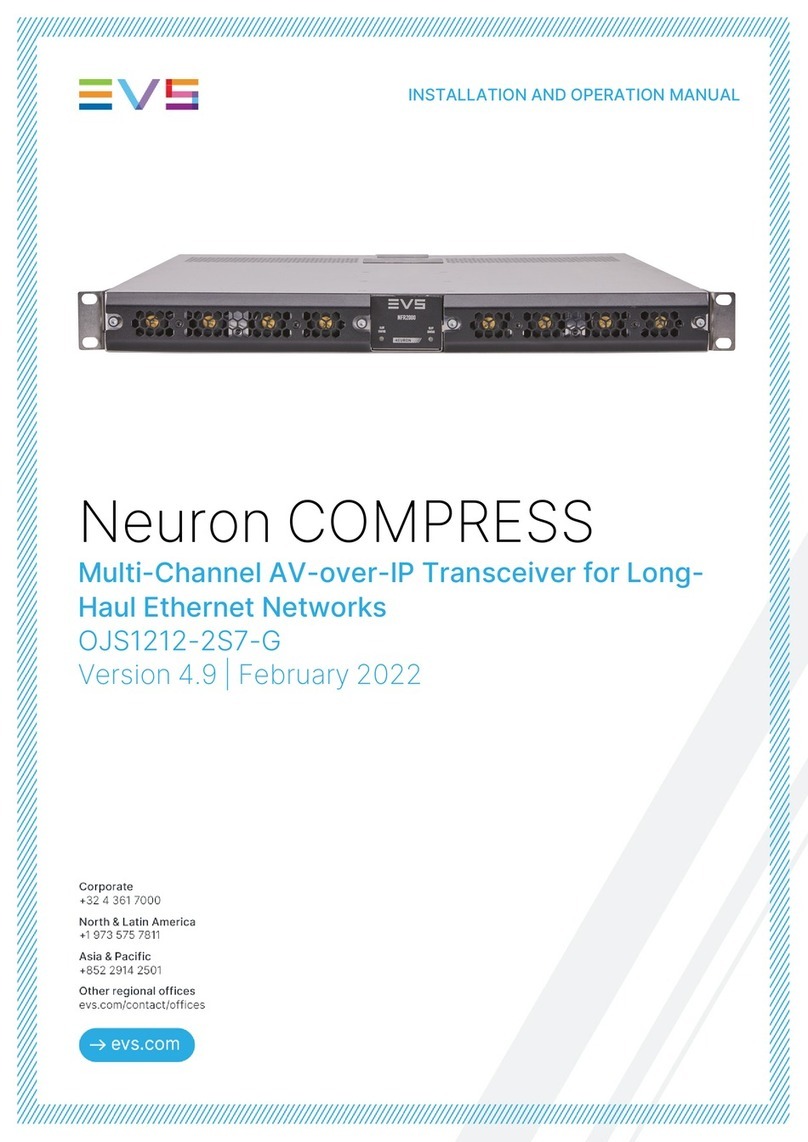 EVS Neuron COMPRESS Installation and operation manual EVS Neuron COMPRESS Installation and operation manual
