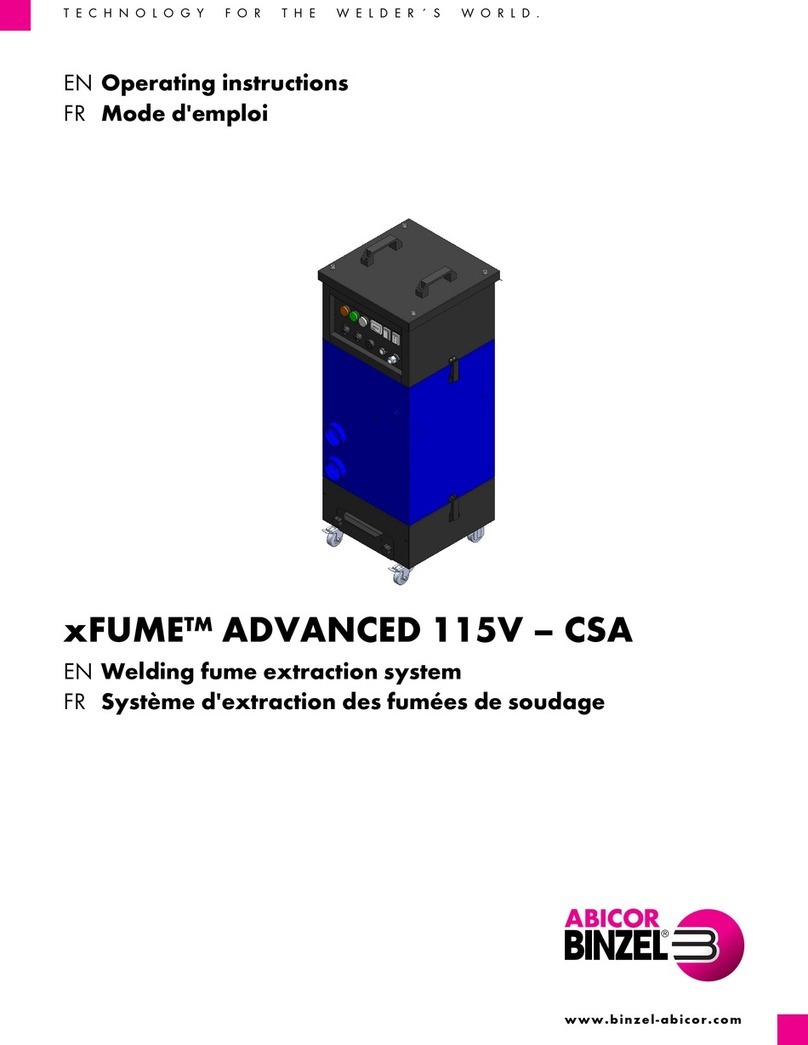Abicor Binzel xFUME FLEX 115V CSA User manual