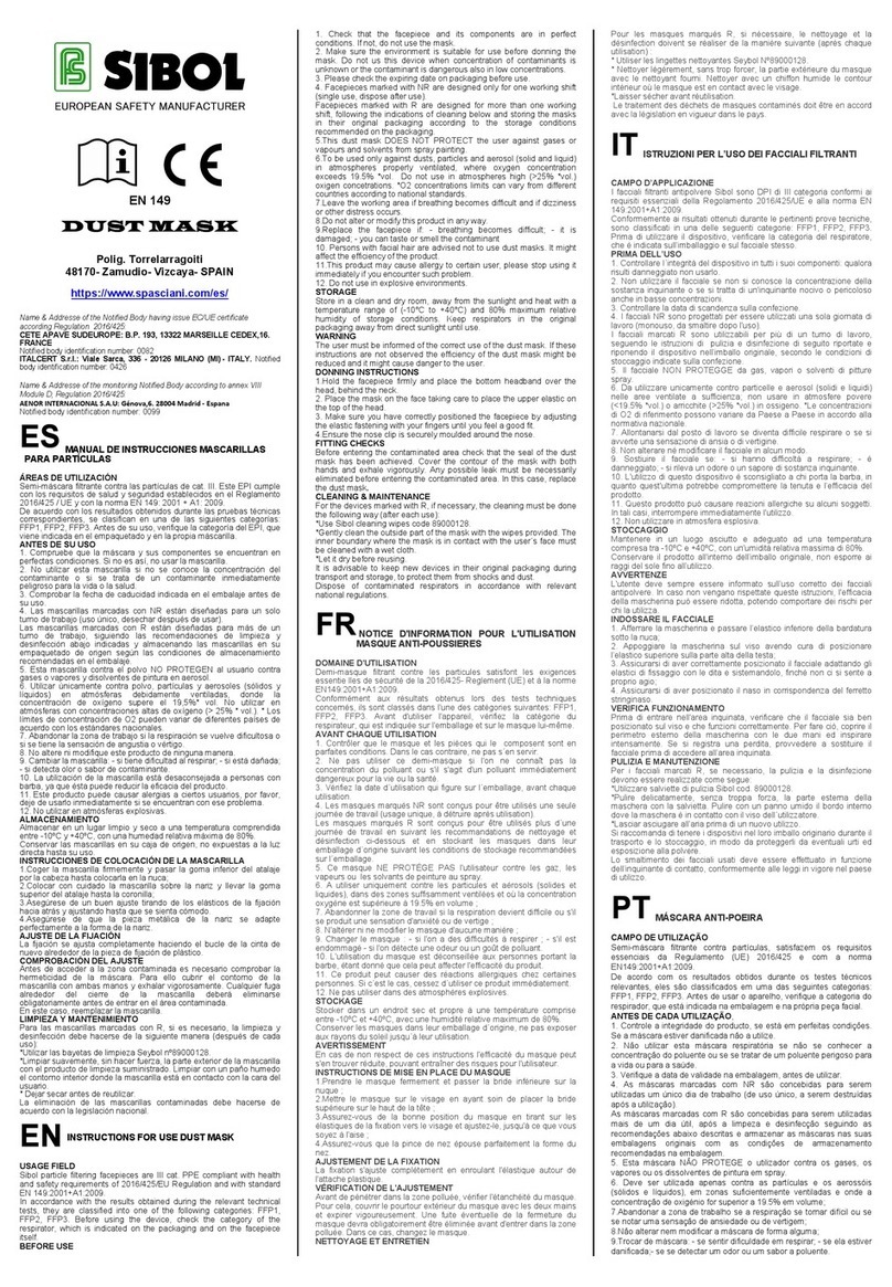 Spasciani Sibol PLUS Series Instructions for use