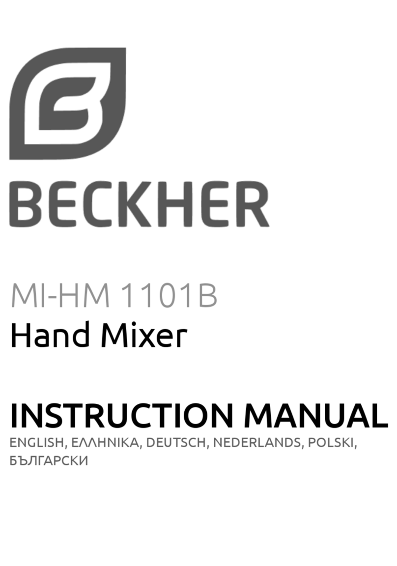 BECKHER MI-HM 1101B instruction manual