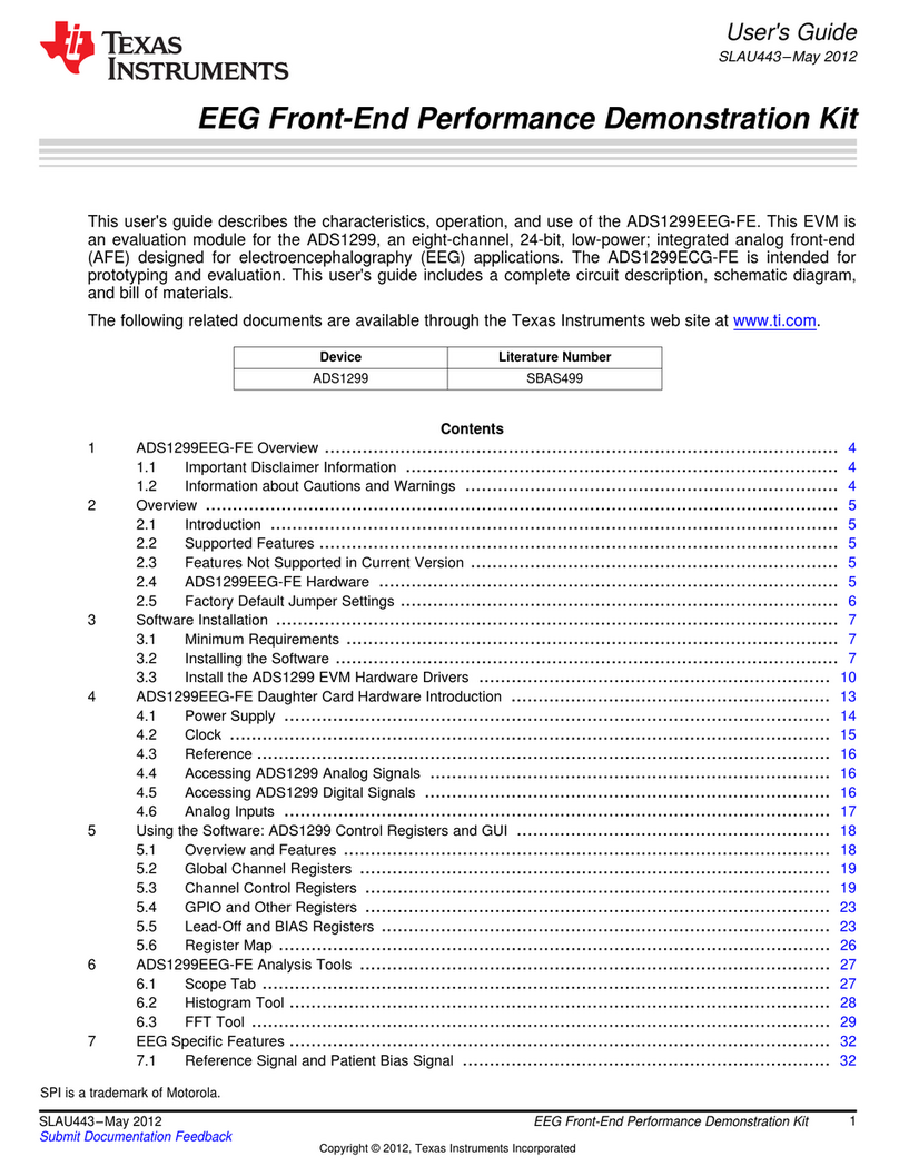 Texas Instruments ADS1299EEG-FE User manual