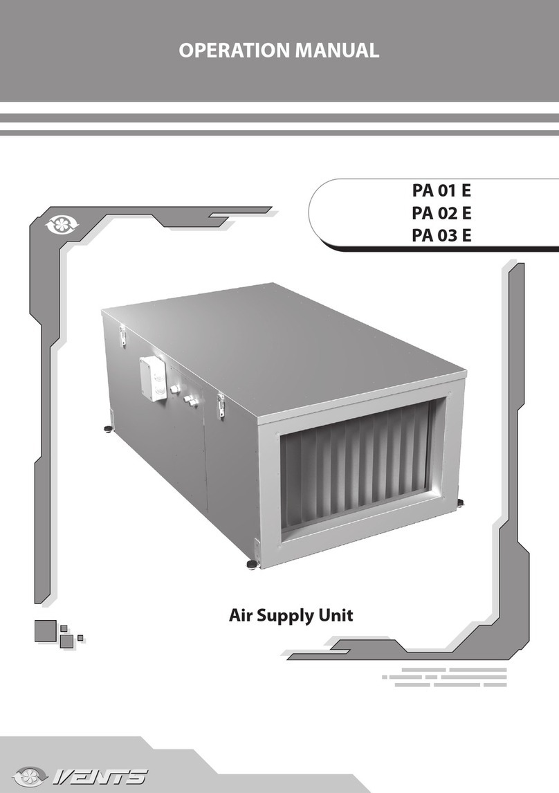 Vents PA 01 E Operation manual