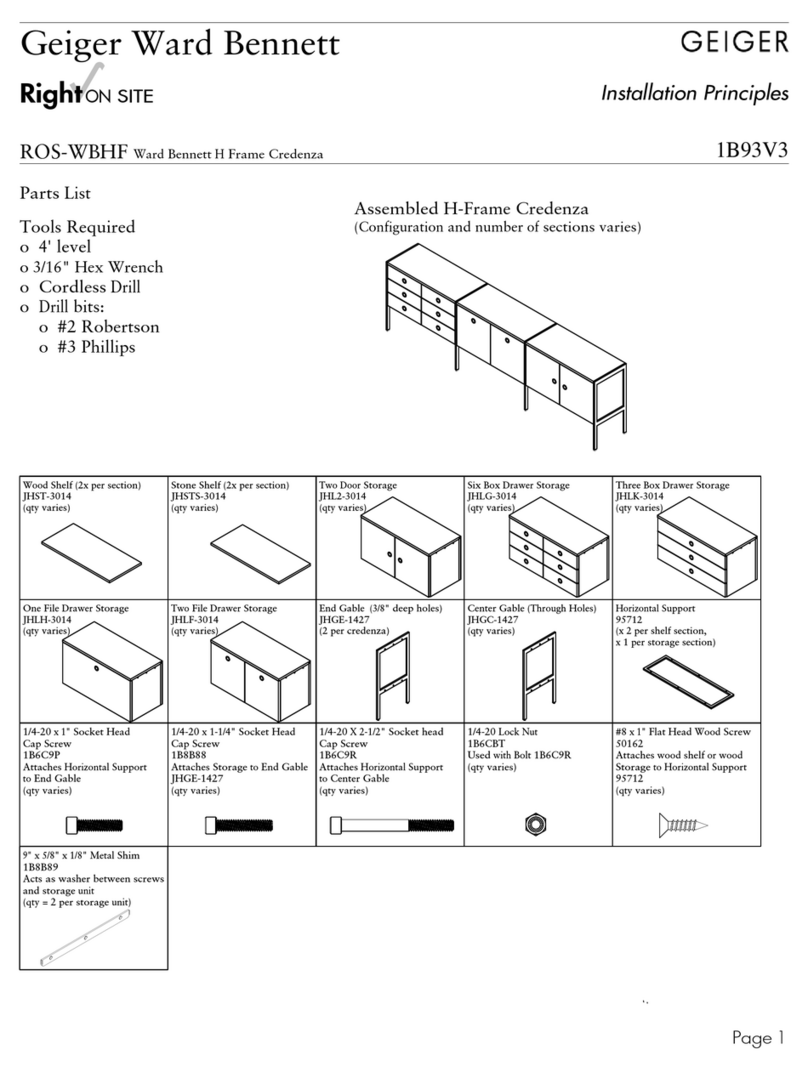 GEIGER Ward Bennett User manual