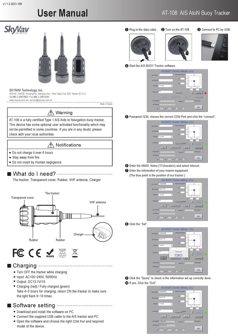 SKYNAV AT-108 User manual
