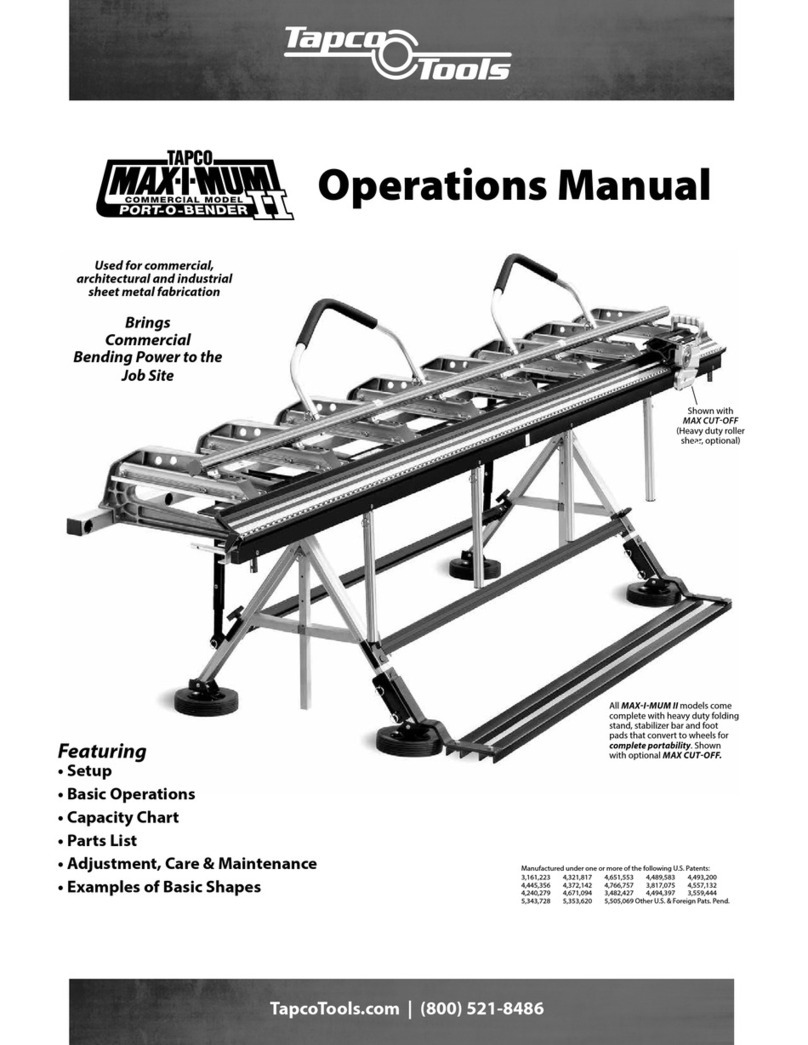 TAPCO TOOLS MAX-I-MUM II Operation manual