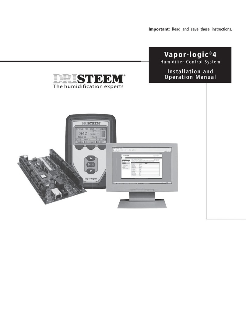 DriSteem Vapor-logic 4 Installation and operation manual DriSteem Vapor-logic 4 Installation and operation manual