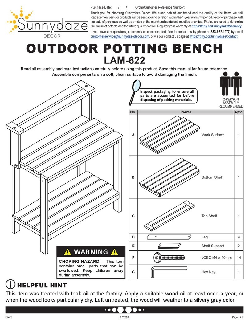 Sunnydaze Decor LAM-622 Assembly instructions