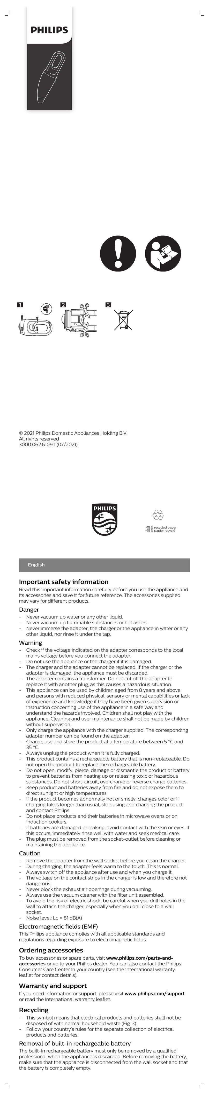 Philips FC6148/01 manual