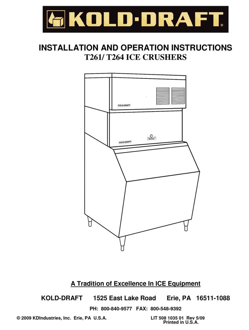 Kold-Draft T261 Assembly, installation and operation instructions