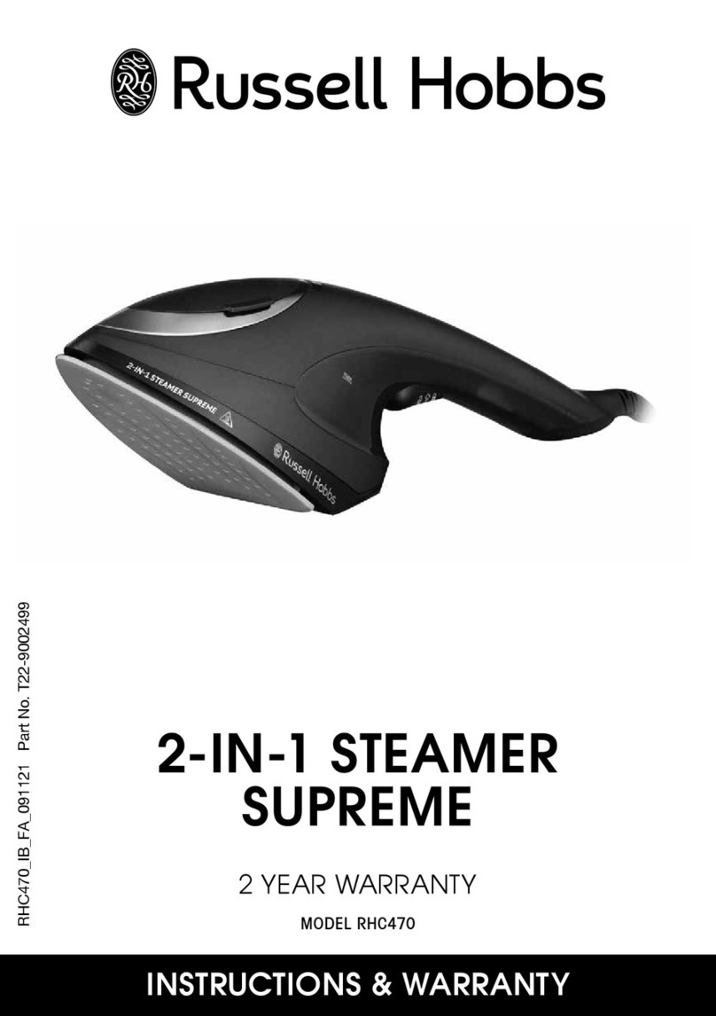 Russell Hobbs SUPREME RHC470 Installation guide