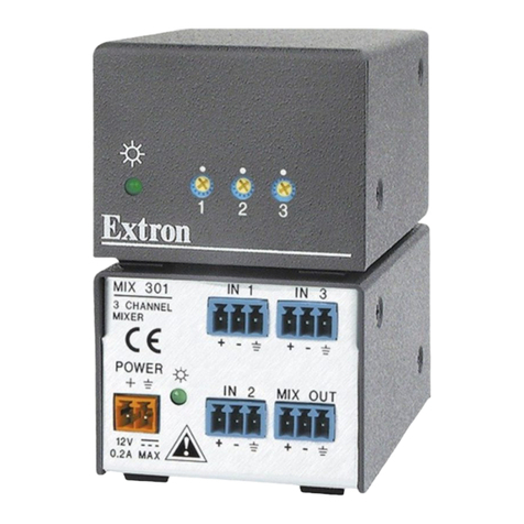 Extron electronics MIX 301 user guide