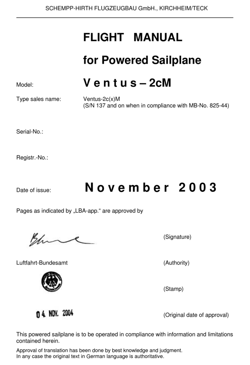 Schempp-Hirth Flugzeugbau Ventus-2cM Flight manual