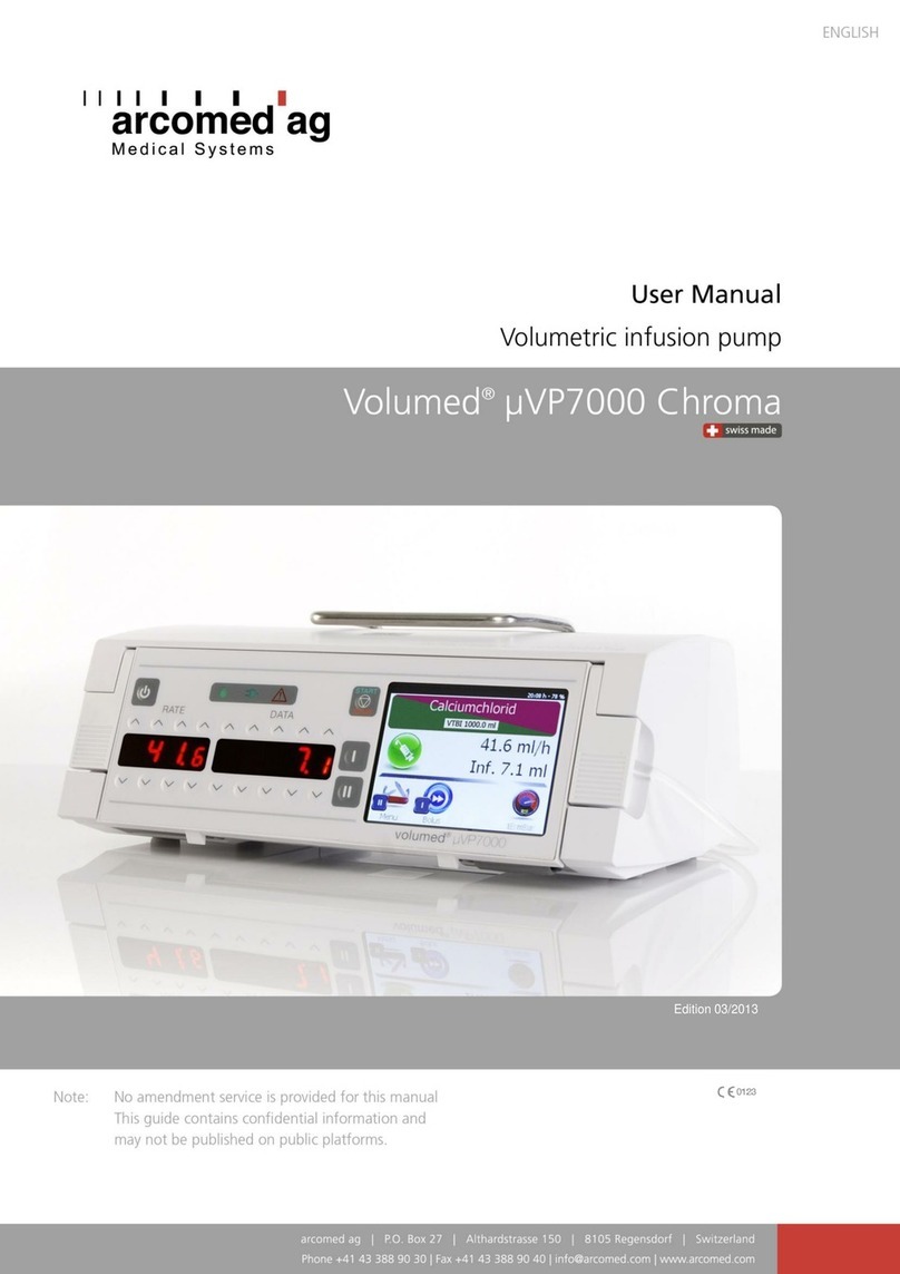 Arcomed Volumed uVP7000 Premium user manual