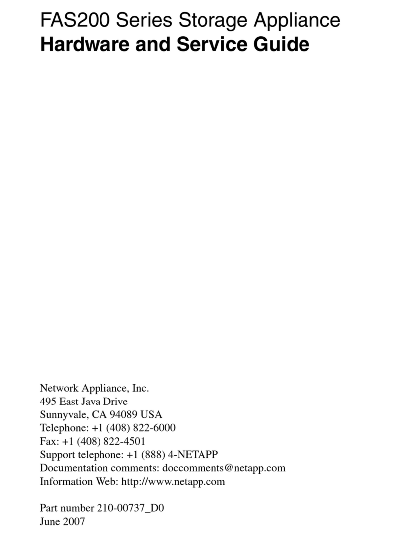 Network Appliance FAS200 Series Hardware and service guide