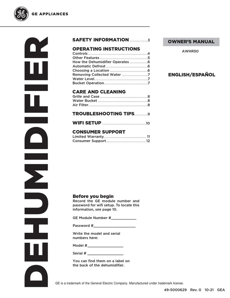 GE AWHR50 User manual