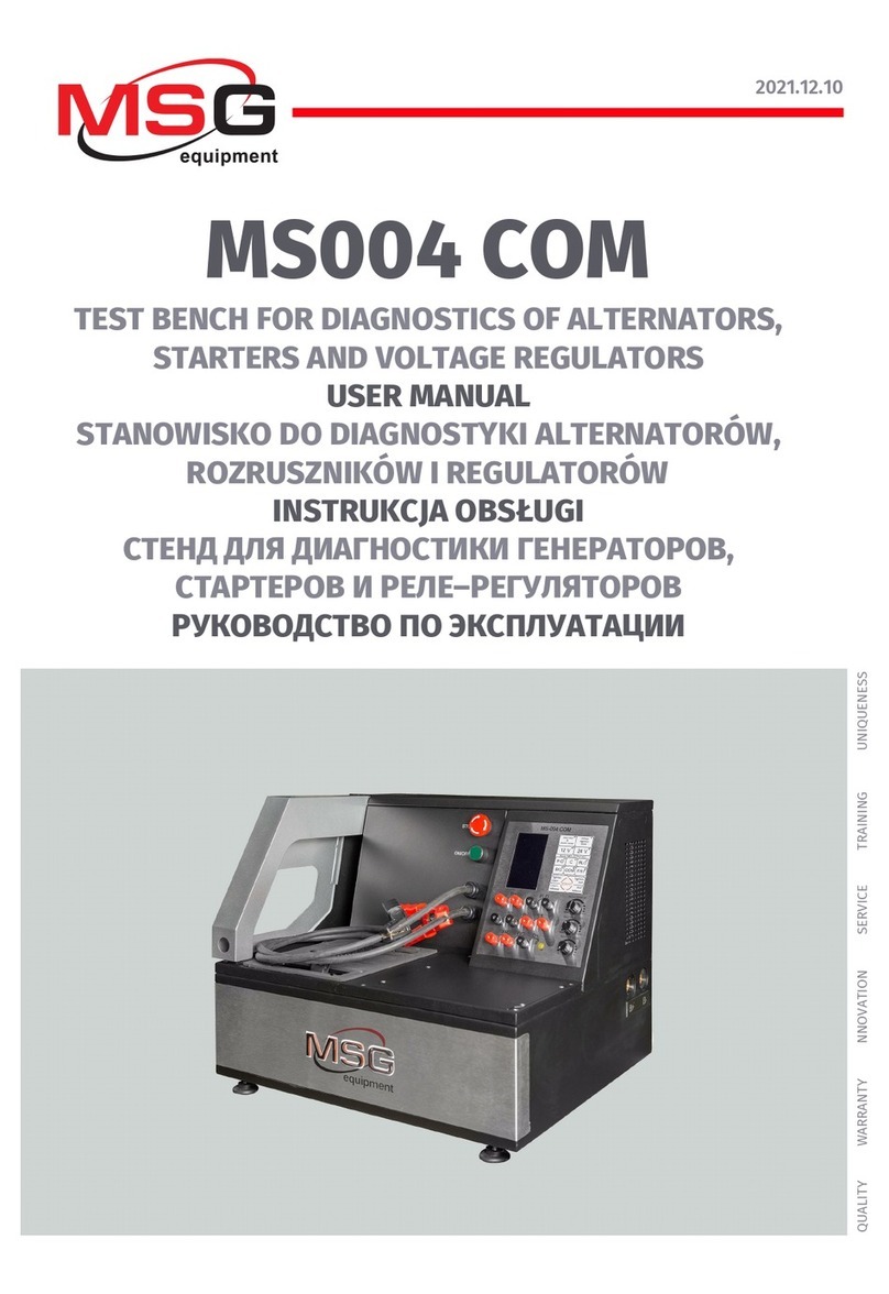 MSG Equipment MS004 COM user manual