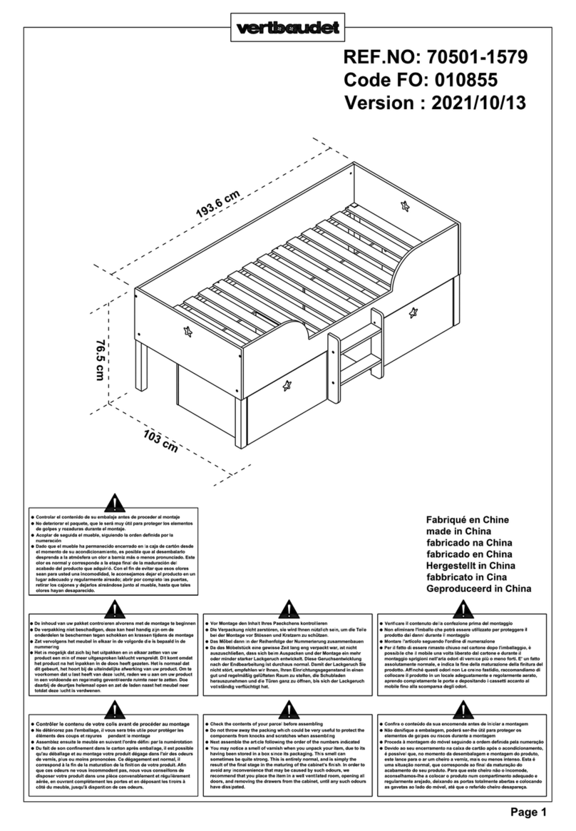 VERTBAUDET 70501-1579 manual