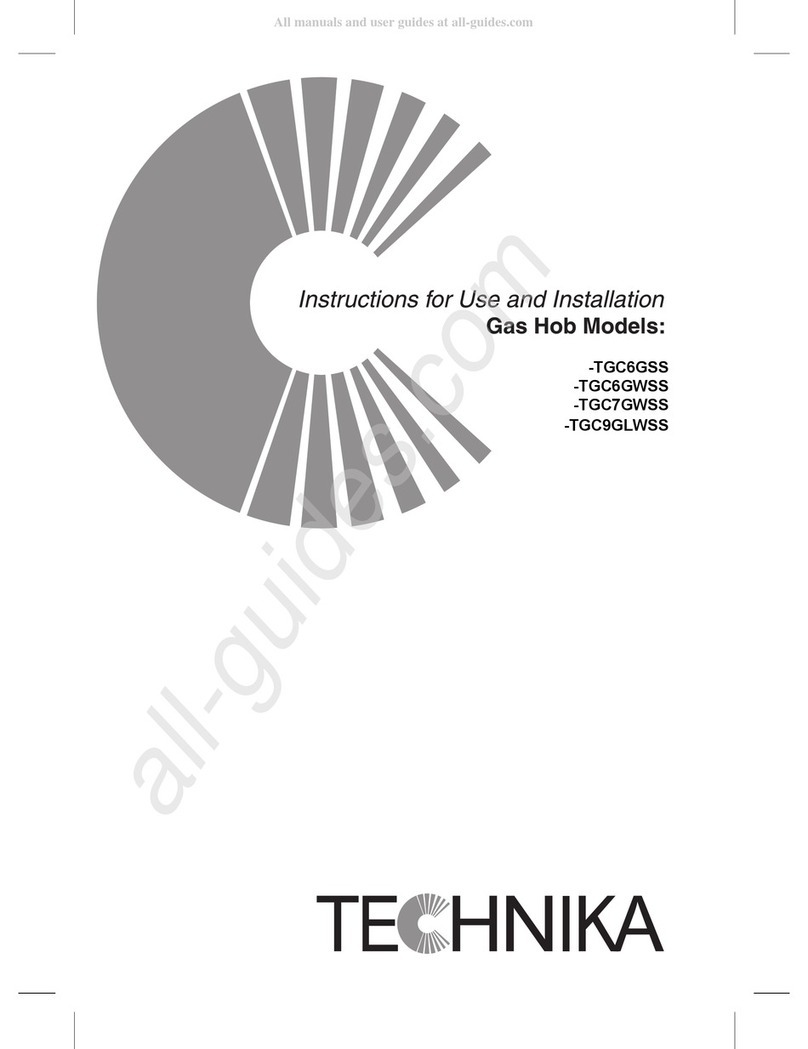 Technika TGC6GSS Instructions for use and installation