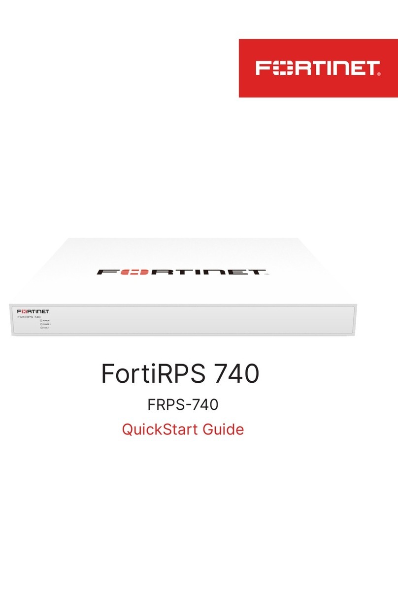 Fortinet FortiRPS 740 quick start guide