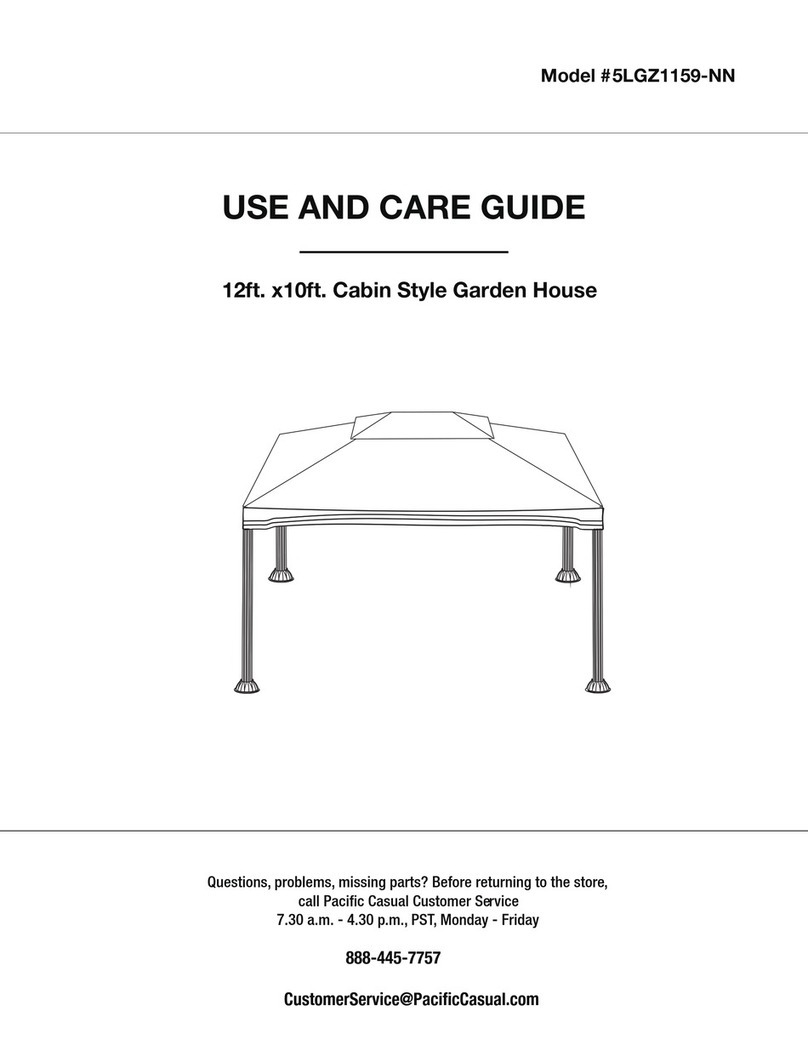 Pacific Casual 5LGZ1159-NN Use and care guide