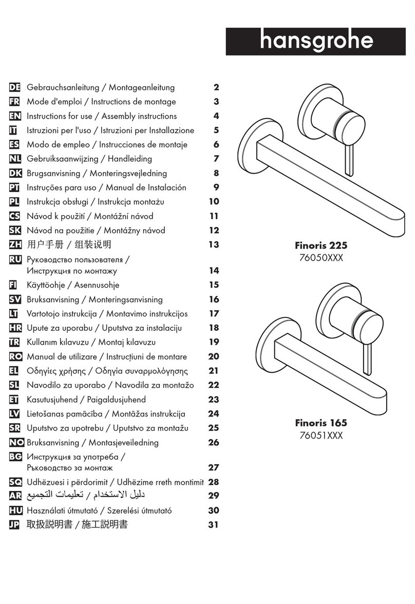 Hans Grohe Finoris 225 76050 Series Instructions for use/assembly instructions
