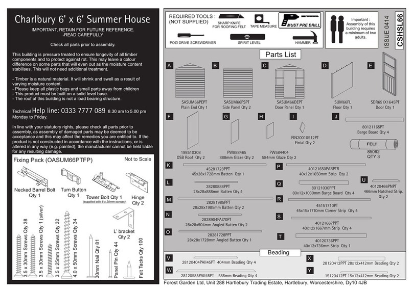 Forest garden CSHSL66 User manual
