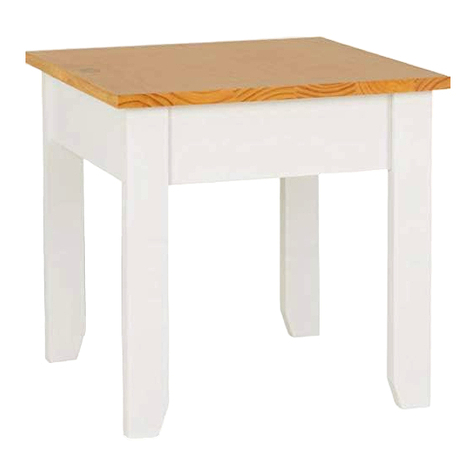 Seconique LUDLOW LAMP TABLE WHITE GLOSS Assembly instructions