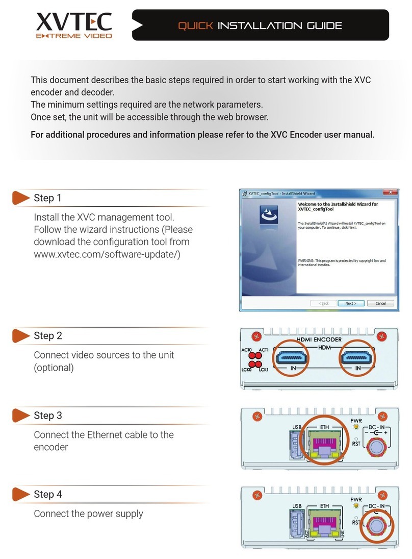 XVTEC XVC Series User manual