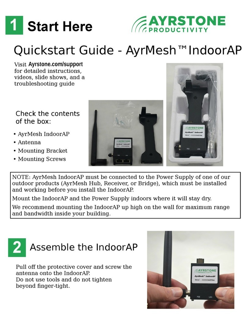 AYRSTONE AyrMesh IndoorAP User manual