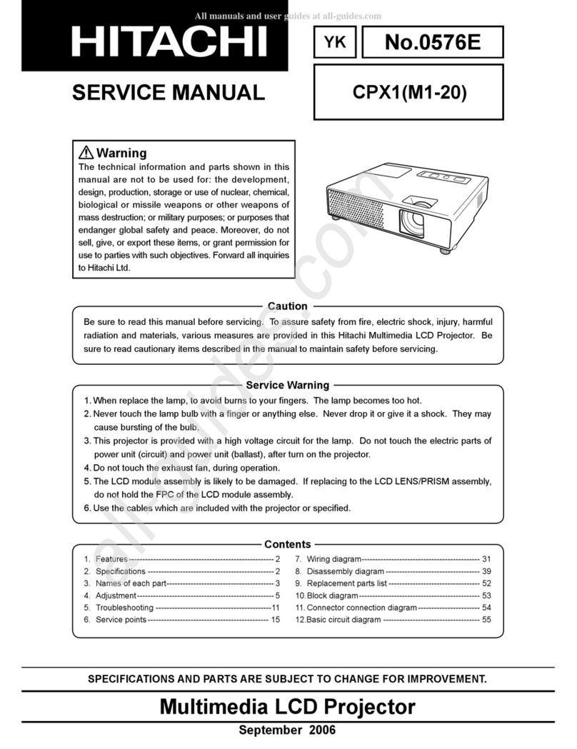 Hitachi CPX1 Series User manual