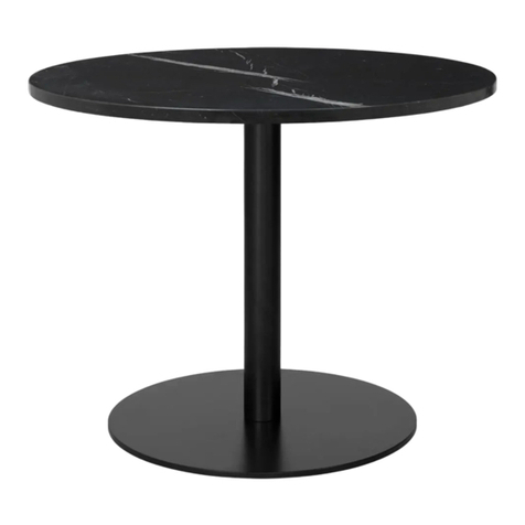 GUBI TABLE 1.0 Assembly instructions