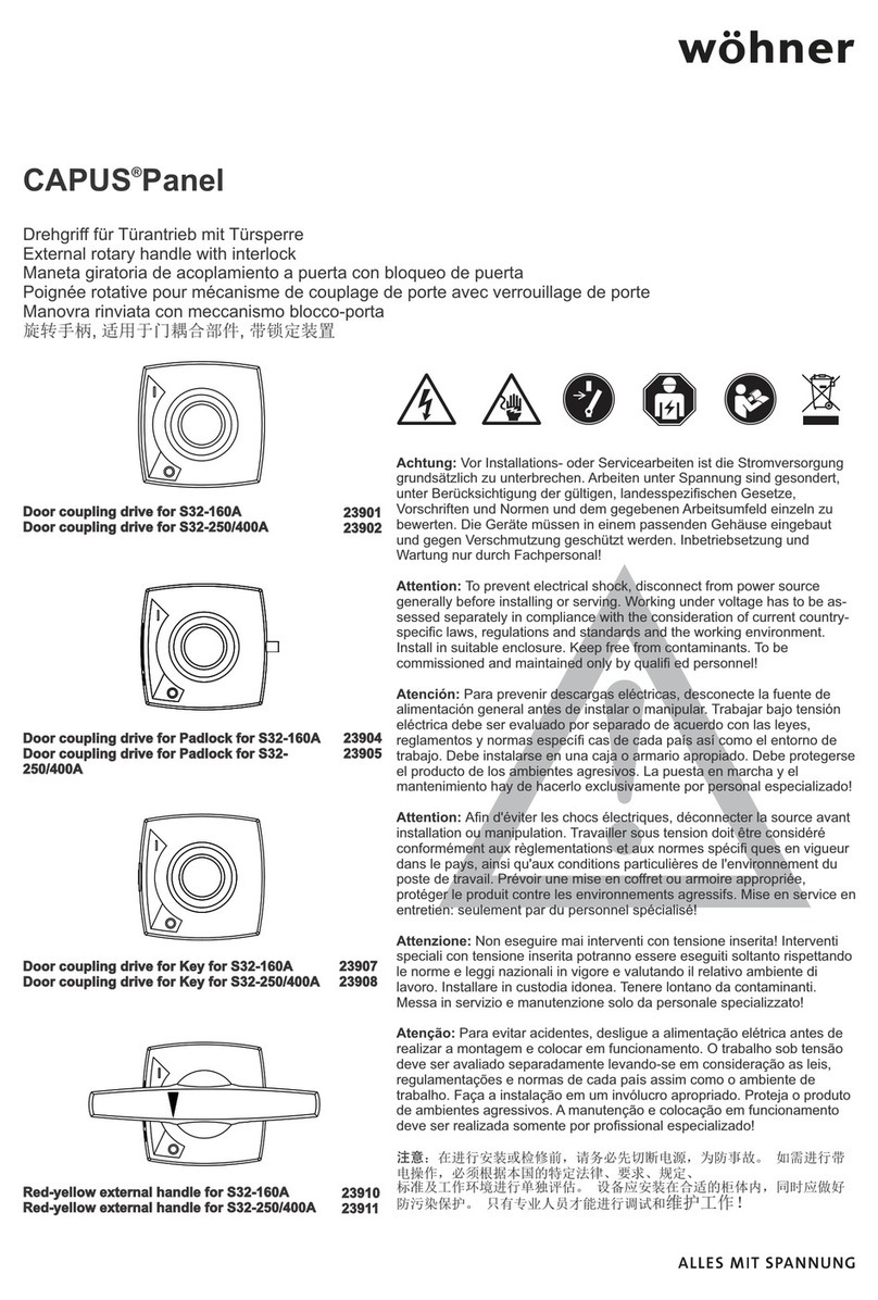 Wöhner CAPUS 23901 installation instructions