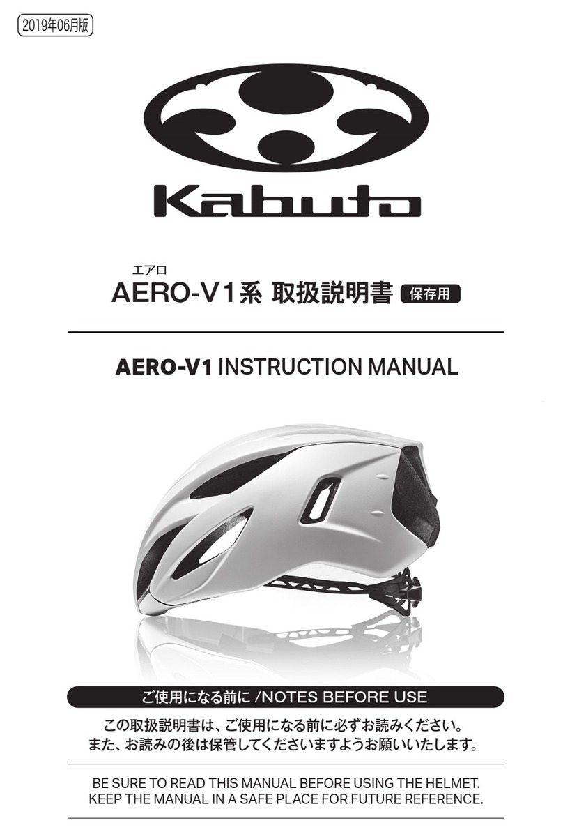 Kabuto AERO-V1 instruction manual