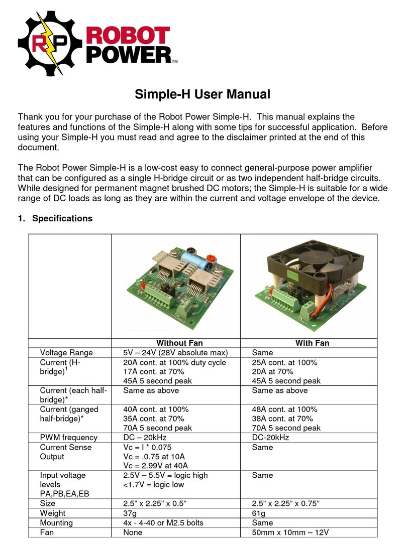 Robot Power Simple-H user manual