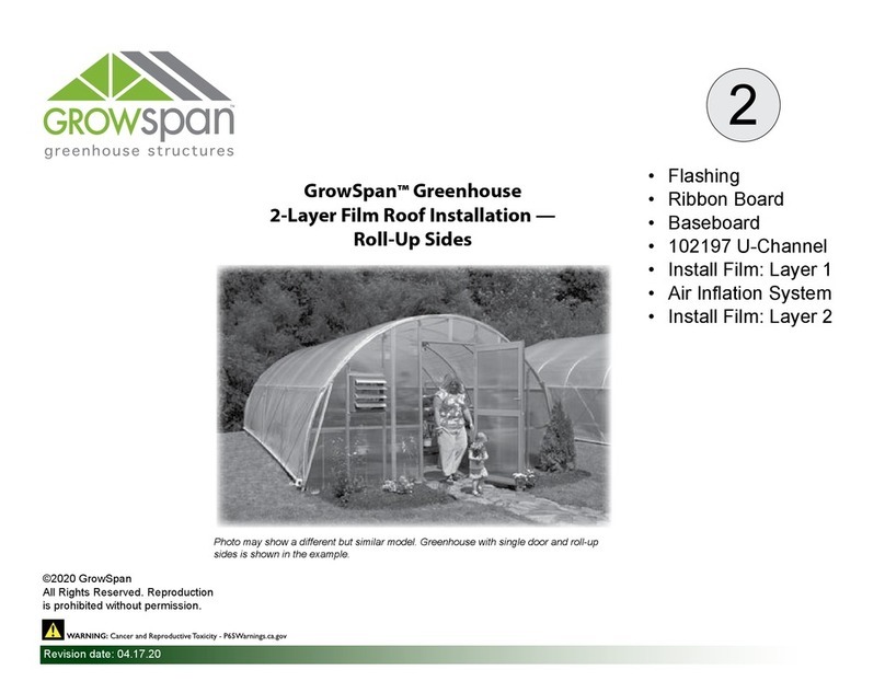GrowSpan PGFLSAXXFCW0063 manual GrowSpan PGFLSAXXFCW0063 manual