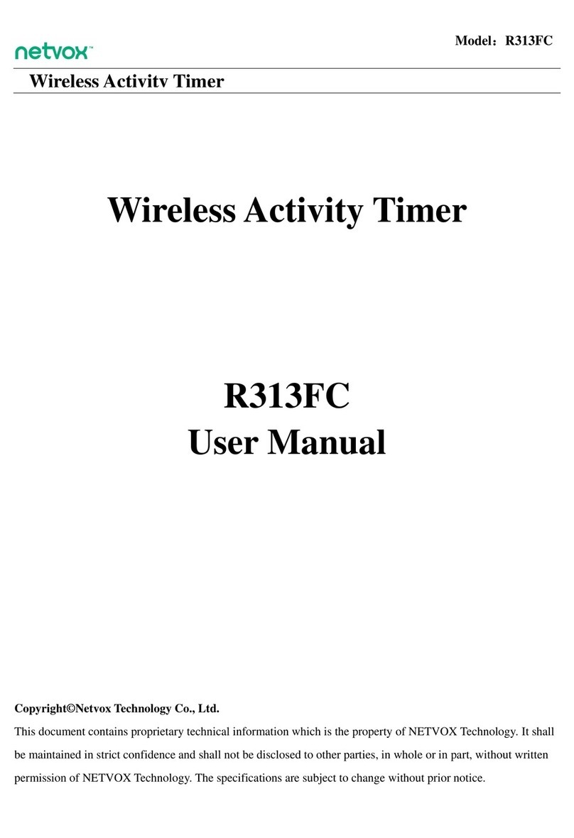 netvox R313FC User manual