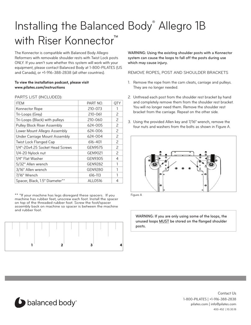 Balanced Body Allegro 1B Instruction Manual Balanced Body Allegro 1B Instruction Manual