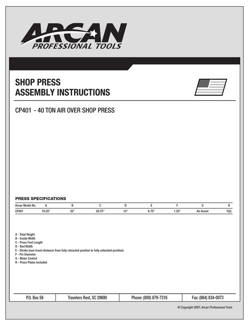 Arcan CP401 Assembly instructions