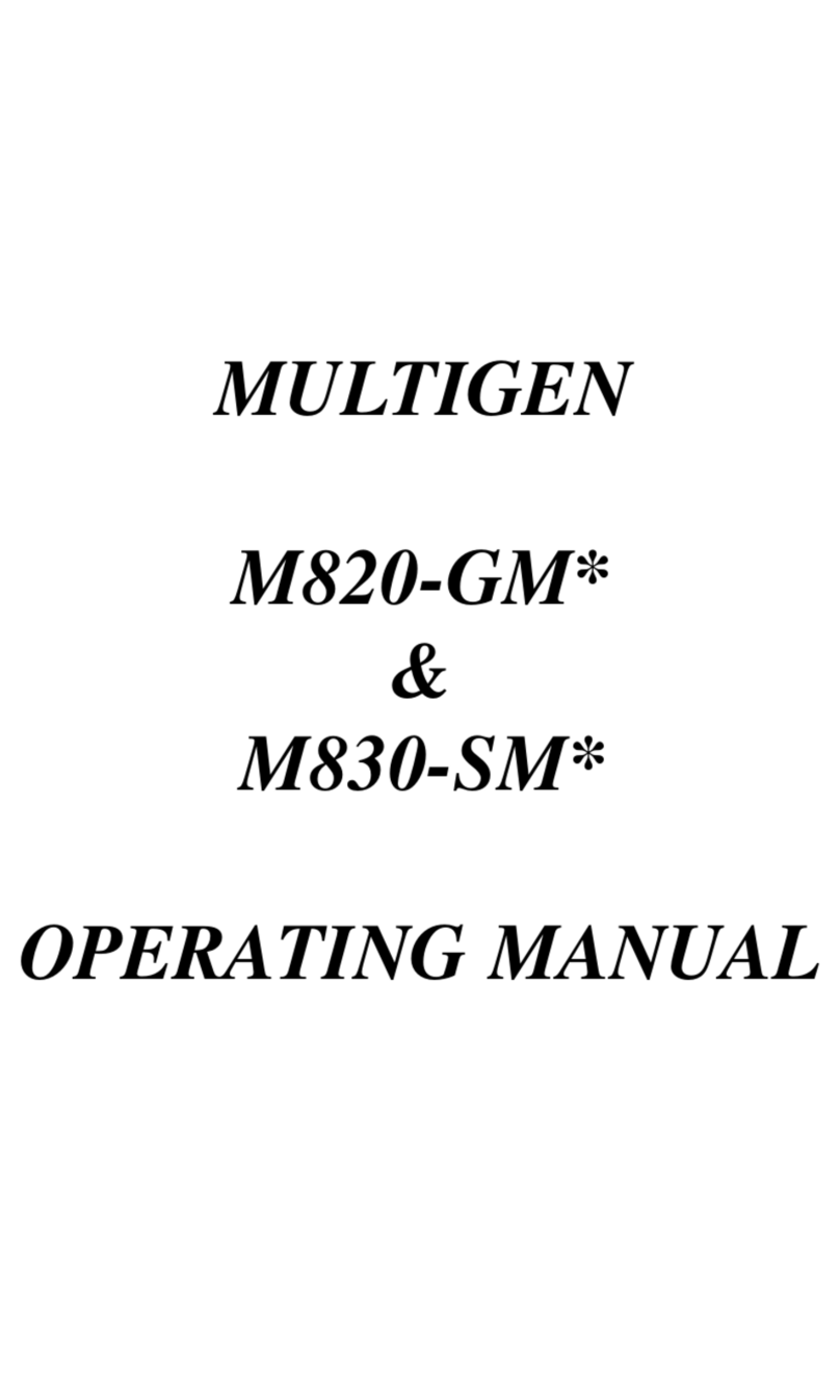 Multitek MULTIGEN M820-GM Series operating manual