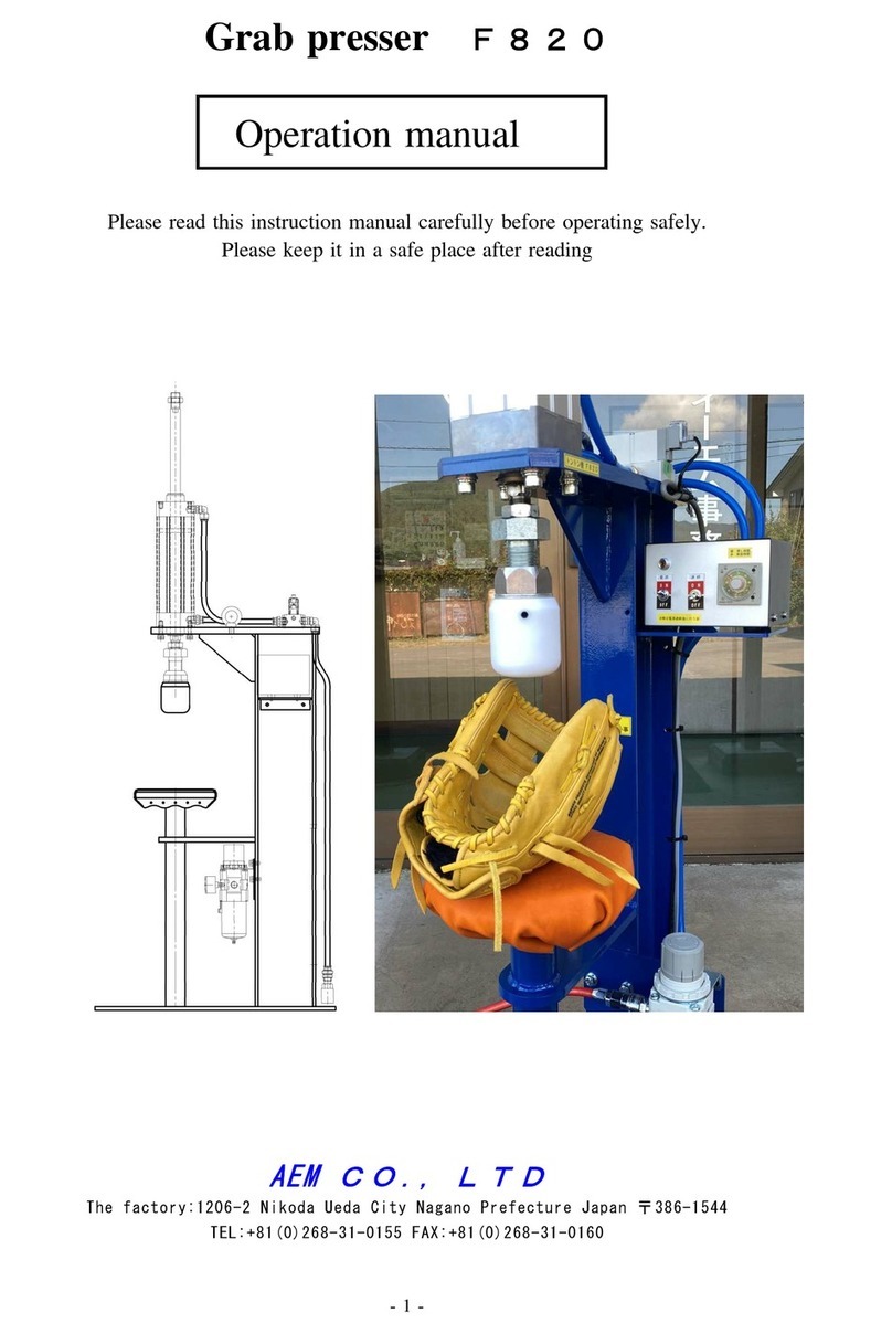 AEM F820 Operation manual