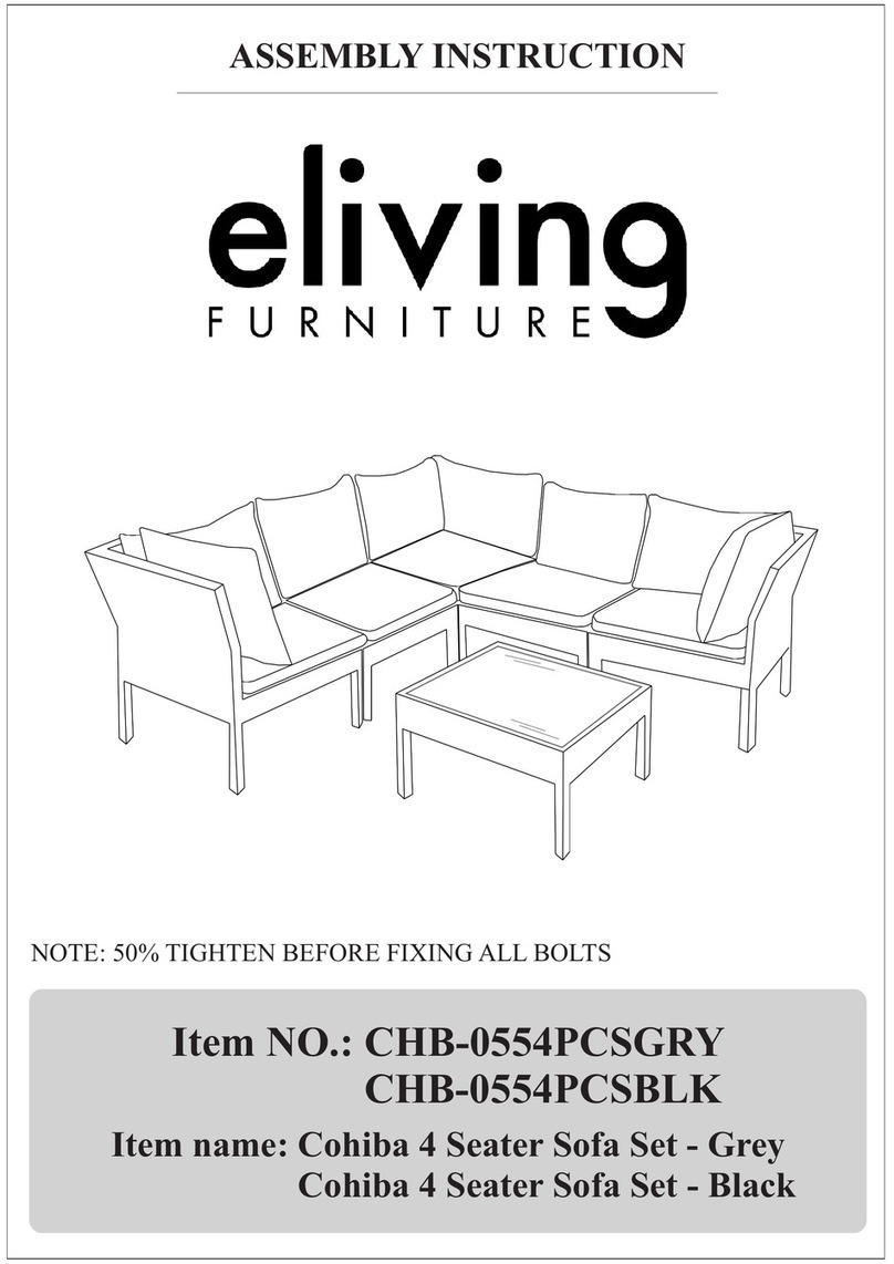eliving FURNITURE CHB-0554PCSGRY Assembly instruction eliving FURNITURE CHB-0554PCSGRY Assembly instruction