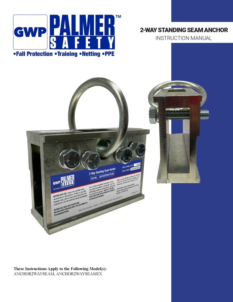 Palmer Safety ANCHOR2WAYSEAM instruction manual