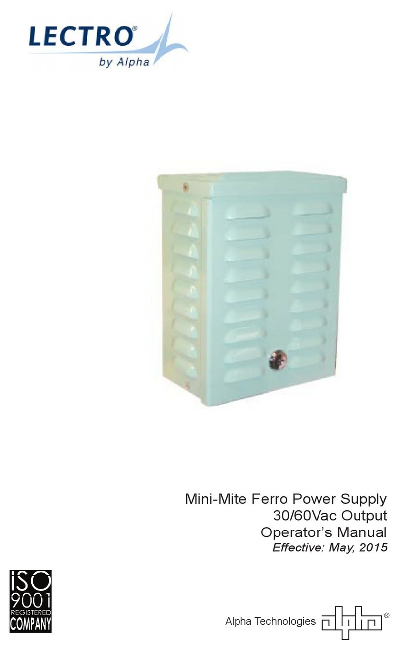 Alpha LECTRO Mini-Mite Ferro User manual