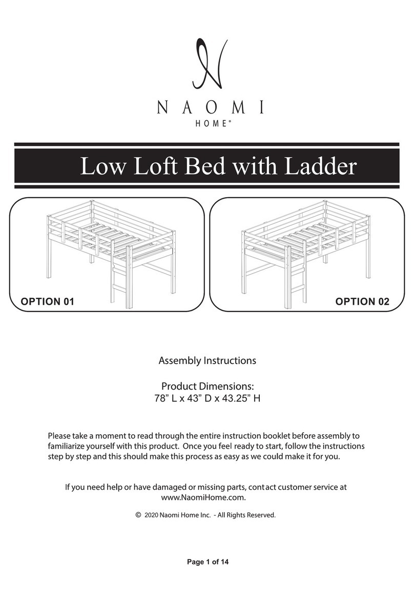 Naomi Home 82600-04-00B Assembly instructions Naomi Home 82600-04-00B Assembly instructions